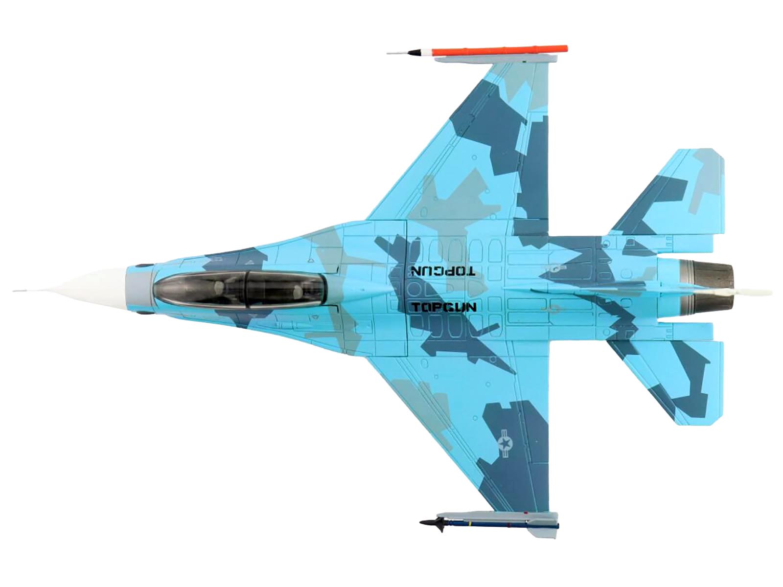 Lockheed F-16B Fighting Falcon Fighter Aircraft "Top Gun 90th Anniversary of Naval Aviation NSAWC" United States Navy "Air Power Series" 1/72 Diecast Model by Hobby Master - image 3