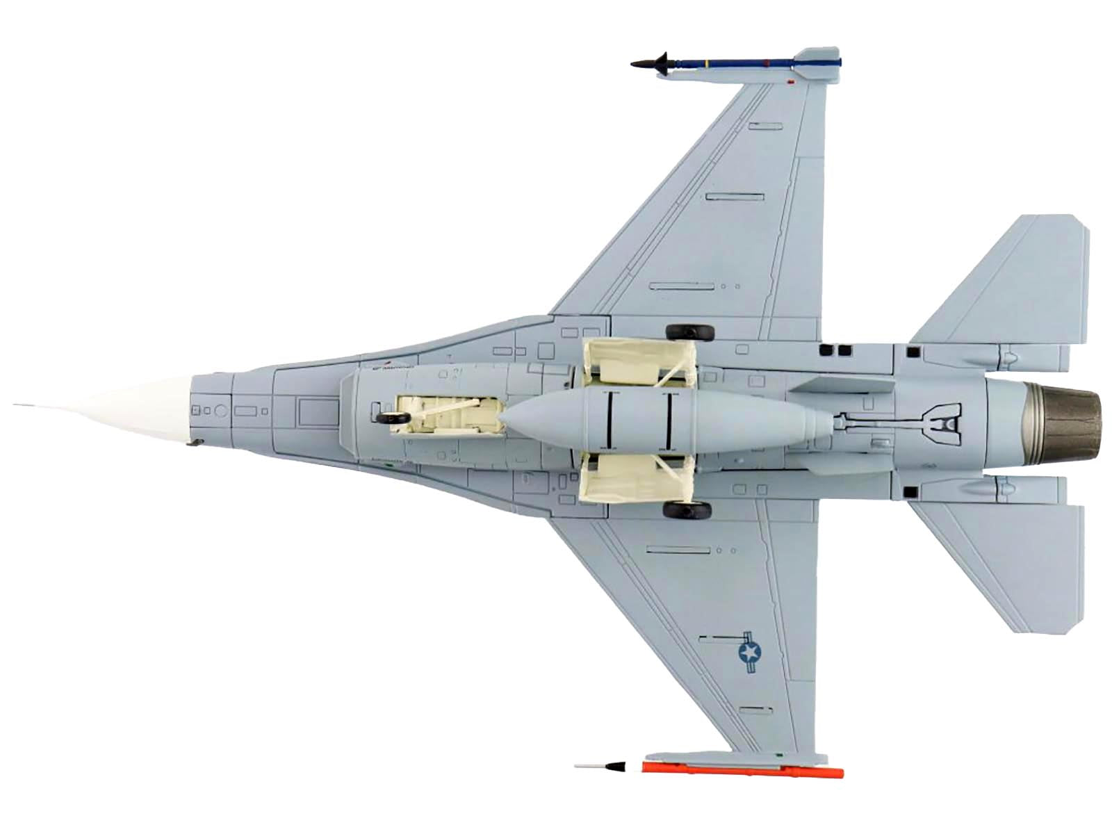 Lockheed F-16B Fighting Falcon Fighter Aircraft "Top Gun 90th Anniversary of Naval Aviation NSAWC" United States Navy "Air Power Series" 1/72 Diecast Model by Hobby Master - image 4