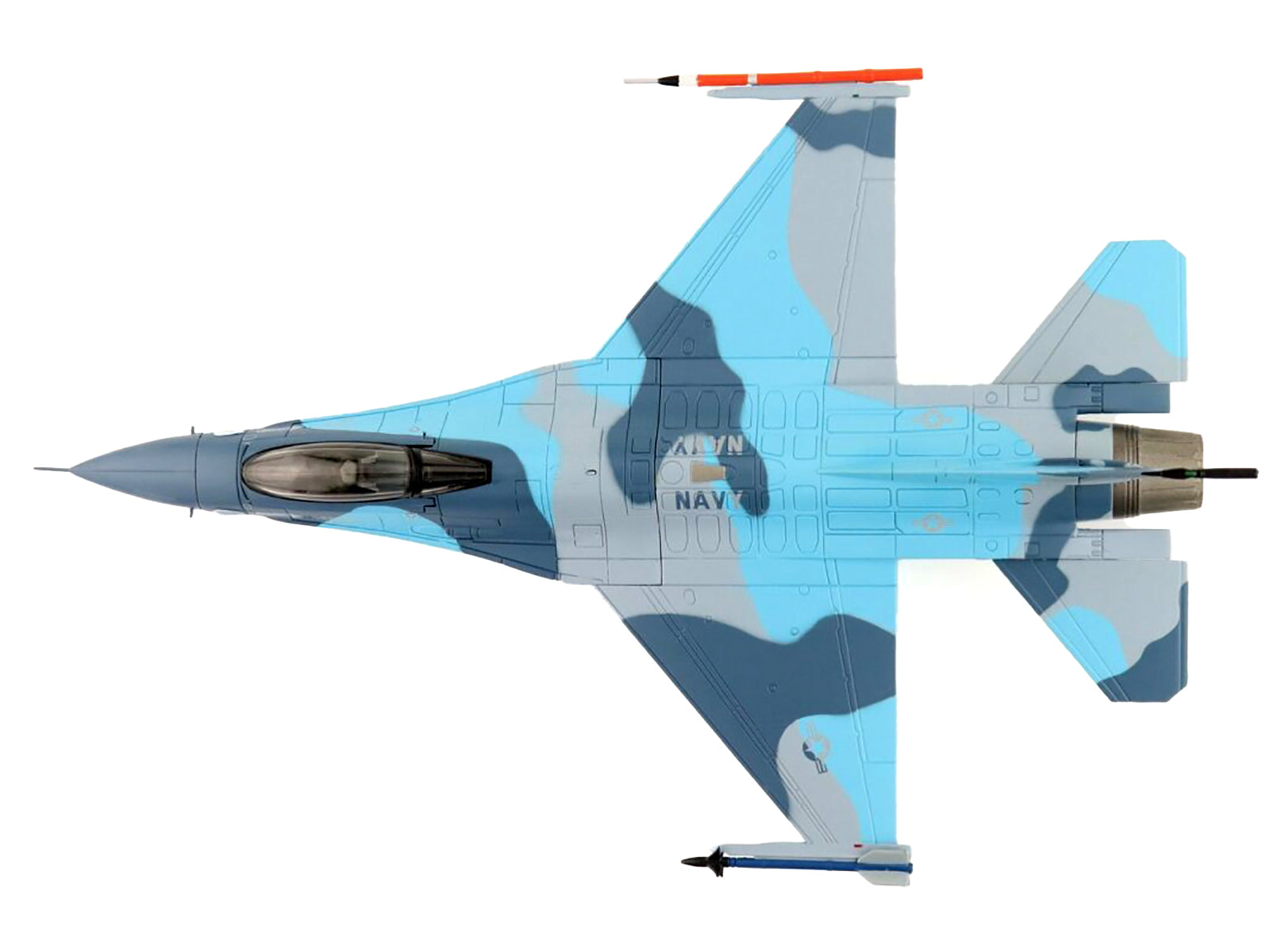 Lockheed F-16A Fighting Falcon Fighter Aircraft "NSAWC Adversary" (2006-2008) United States Navy "Air Power Series" 1/72 Diecast Model by Hobby Master - image 4