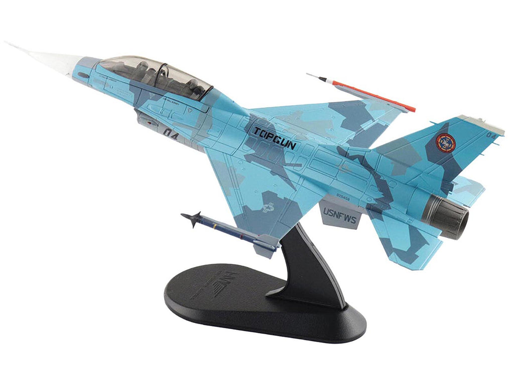 Lockheed F-16B Fighting Falcon Fighter Aircraft "Top Gun 04 Centennial of Naval Aviation" United States Navy "Air Power Series" 1/72 Diecast Model by Hobby Master - image 5