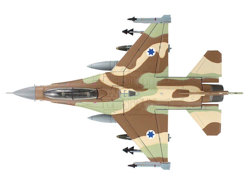 Lockheed F-16D Fighting Falcon Fighter Aircraft "628 Barak 105 Squadron The Scorpion" Israeli Air Force "Air Power Series" 1/72 Diecast Model by Hobby Master - image 3