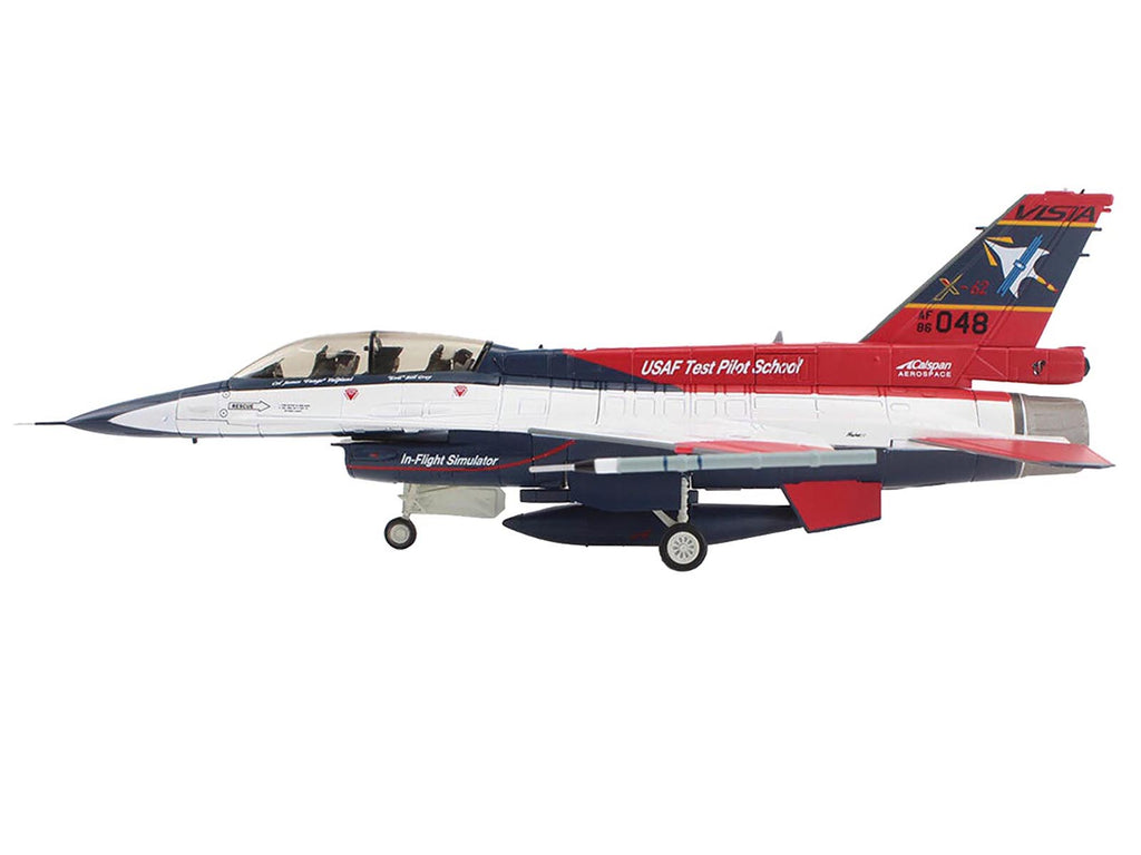 General Dynamics X-62A VISTA Aircraft "86-0048 USAF Test Pilot School Edwards Air Force Base" (2024) United States Air Force "Air Power Series" 1/72 Diecast Model by Hobby Master - image 2