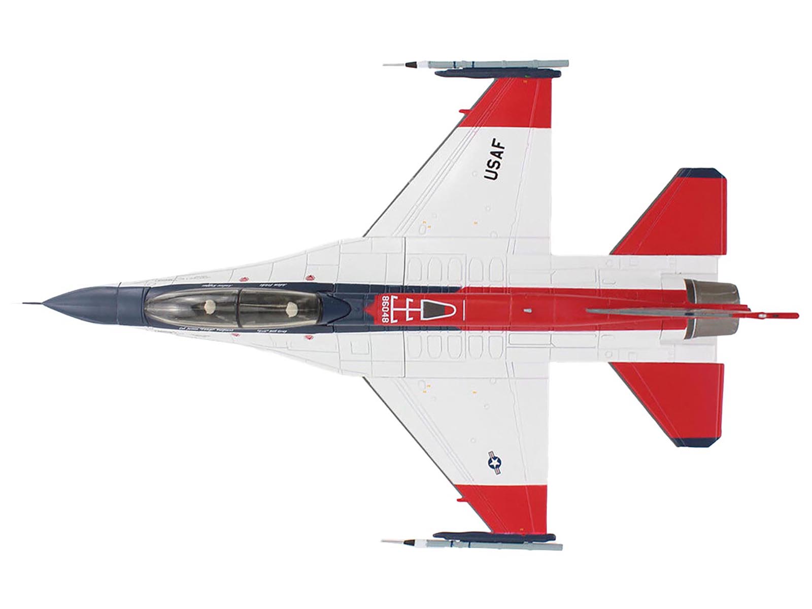 General Dynamics X-62A VISTA Aircraft "86-0048 USAF Test Pilot School Edwards Air Force Base" (2024) United States Air Force "Air Power Series" 1/72 Diecast Model by Hobby Master - image 3