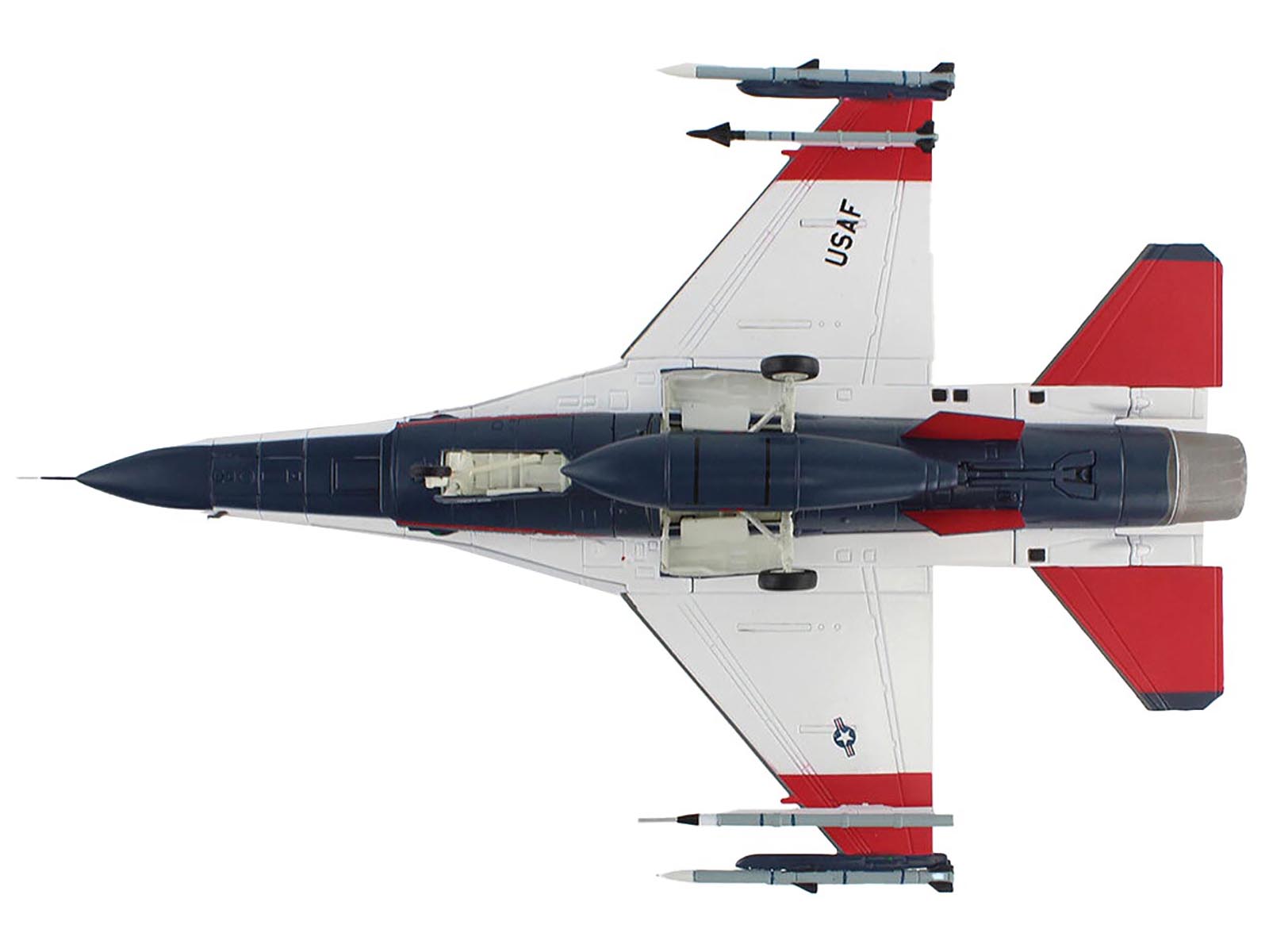 General Dynamics X-62A VISTA Aircraft with Missiles "86-0048 USAF Test Pilot School Edwards Air Force Base" (2024) United States Air Force "Air Power Series" 1/72 Diecast Model by Hobby Master - image 4