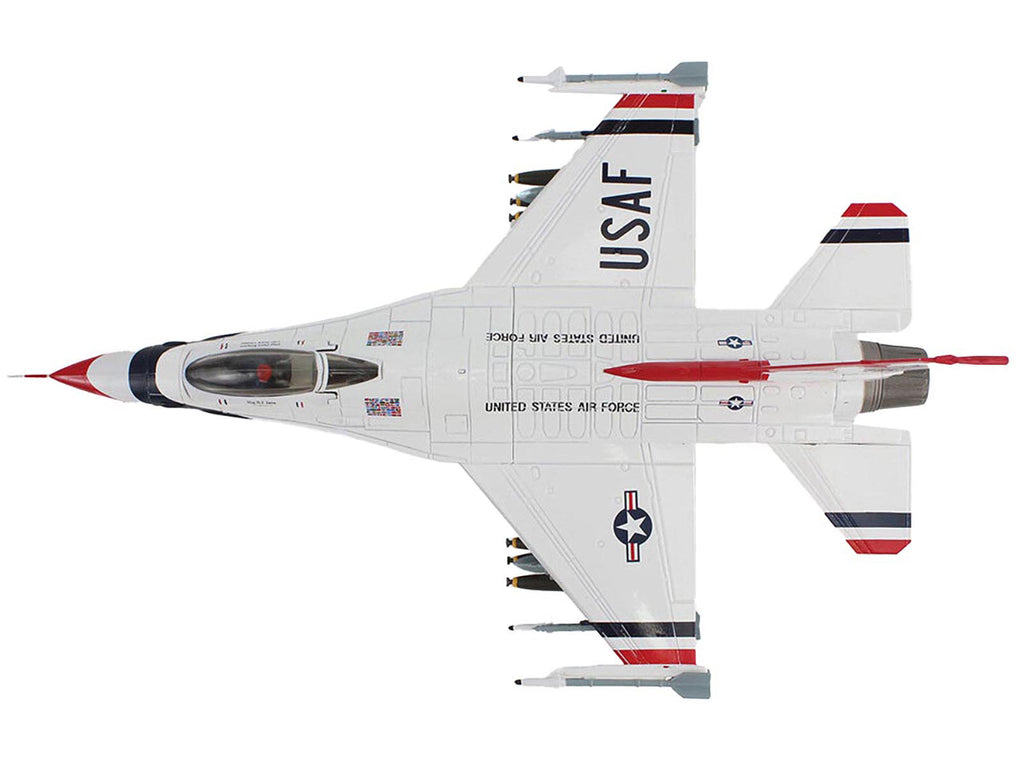 Lockheed F-16C Fighting Falcon Fighter Aircraft "No.10 Thunderbirds Warbird" United States Air Force "Air Power Series" 1/72 Diecast Model by Hobby Master - image 4