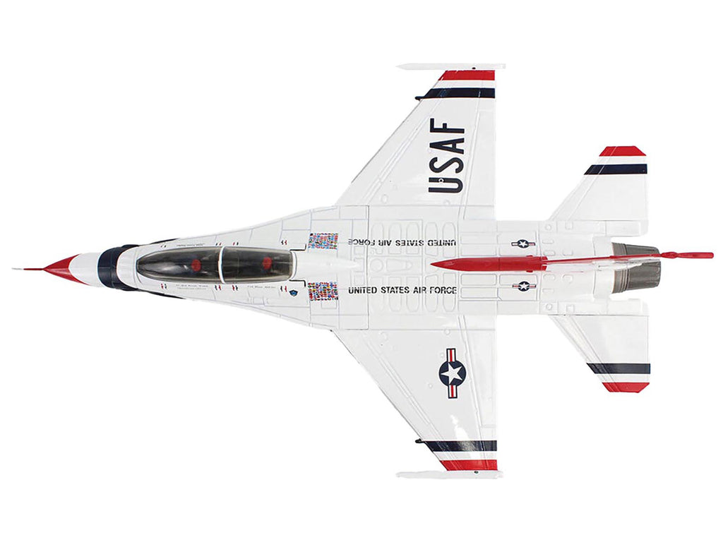 Lockheed F-16D Fighting Falcon Fighter Aircraft "No.7 Thunderbirds Nellis Air Force Base" (2017) United States Air Force "Air Power Series" 1/72 Diecast Model by Hobby Master - image 3