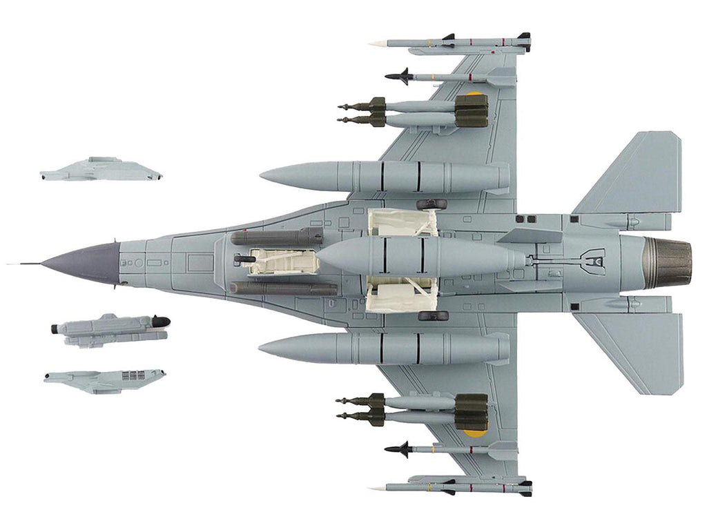 Lockheed F-16AM Fighting Falcon Fighter Aircraft "UA24-3596 Pylon Integrated Dispenser System Plus" (2024) Ukrainian Air Force "Air Power Series" 1/72 Diecast Model by Hobby Master - image 4