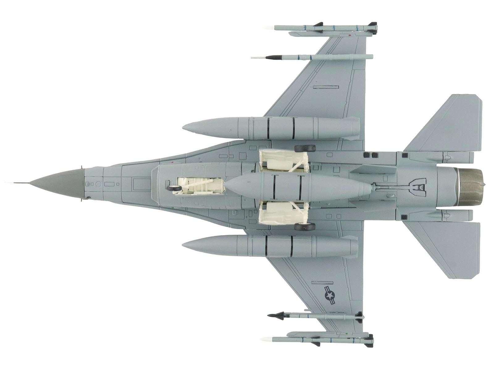 Lockheed F-16D Fighting Falcon Fighter Aircraft "85-1572 Edwards Air Force Base" (2024) United States Air Force "Air Power Series" 1/72 Diecast Model by Hobby Master - image 4