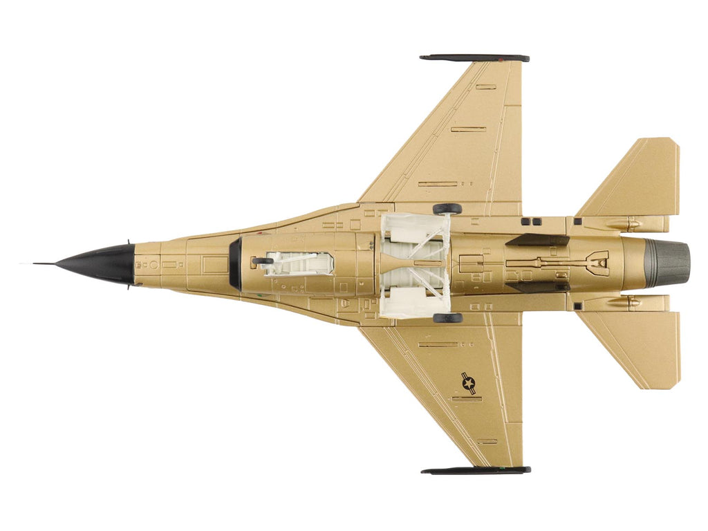 Lockheed F-16A Fighting Falcon Fighter Aircraft "85-1565 Golden Bat Viper 185 ARW Iowa ANG Squadron 50th Anniversary" (2022) United States Air Force "Air Power Series" 1/72 Diecast Model by Hobby Master - image 4