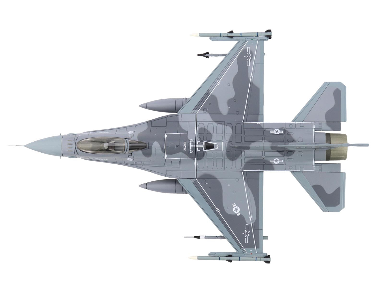 Lockheed F-16C Fighting Falcon Fighter Aircraft "J-20 Aggressor Concept Scheme 706th Aggressor Squadron" United States Air Force "Air Power Series" 1/72 Diecast Model by Hobby Master