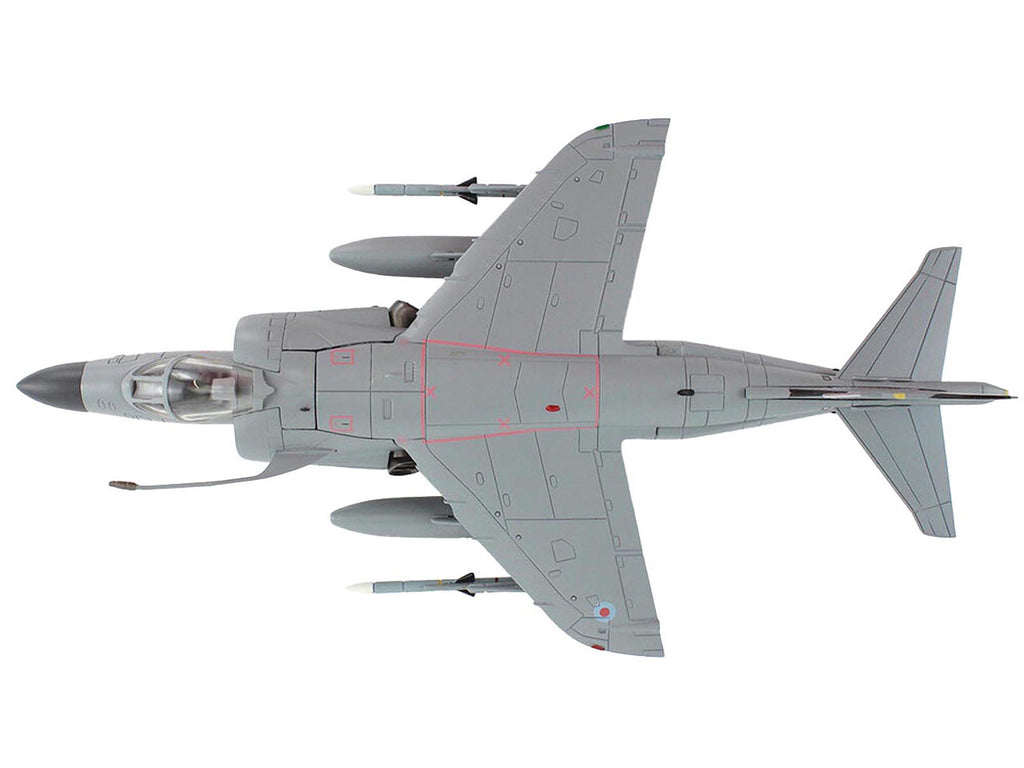 British Aerospace Sea Harrier FA.2 Aircraft with Sea Eagle Missiles "ZH804 Fairford" (2002) British Royal Navy "Air Power Series" 1/72 Diecast Model by Hobby Master - image 3