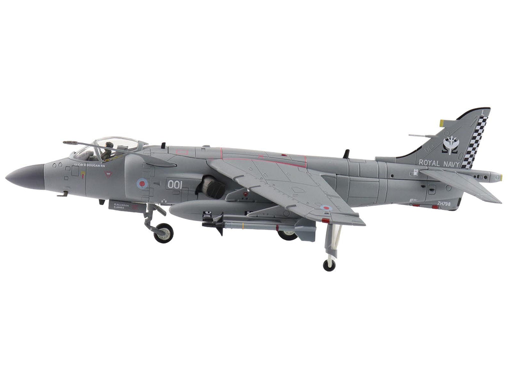 British Aerospace Sea Harrier FA.2 Aircraft with Sea Eagle Missiles "ZH796" (2018) British Royal Navy "Air Power Series" 1/72 Diecast Model by Hobby Master - image 2