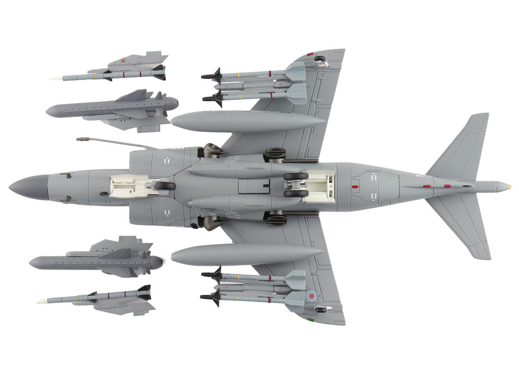 British Aerospace Sea Harrier FA.2 Aircraft with Sea Eagle Missiles "ZH796" (2018) British Royal Navy "Air Power Series" 1/72 Diecast Model by Hobby Master - image 4