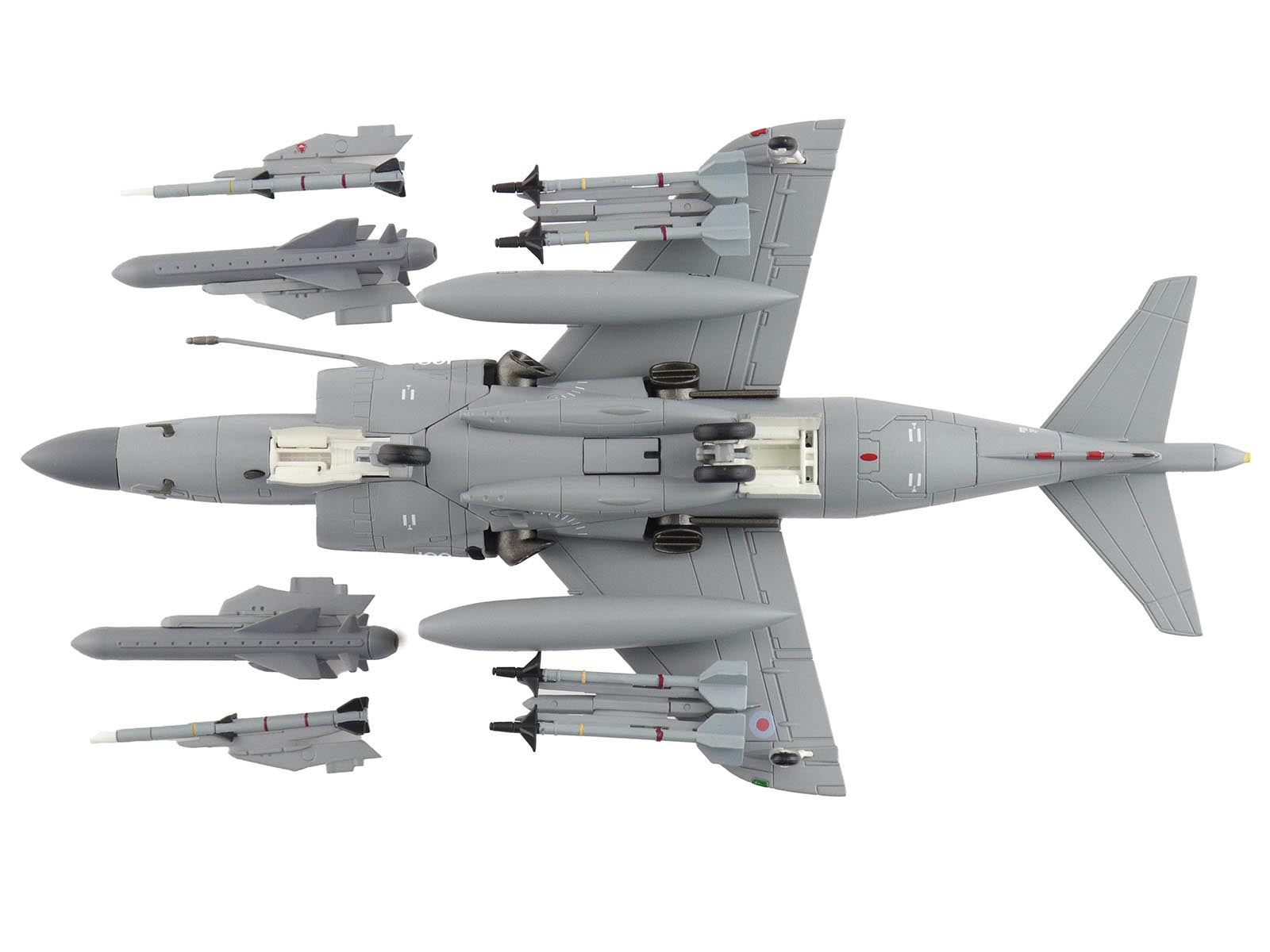 British Aerospace Sea Harrier FA.2 Aircraft with Sea Eagle Missiles "ZH796" (2018) British Royal Navy "Air Power Series" 1/72 Diecast Model by Hobby Master - image 4