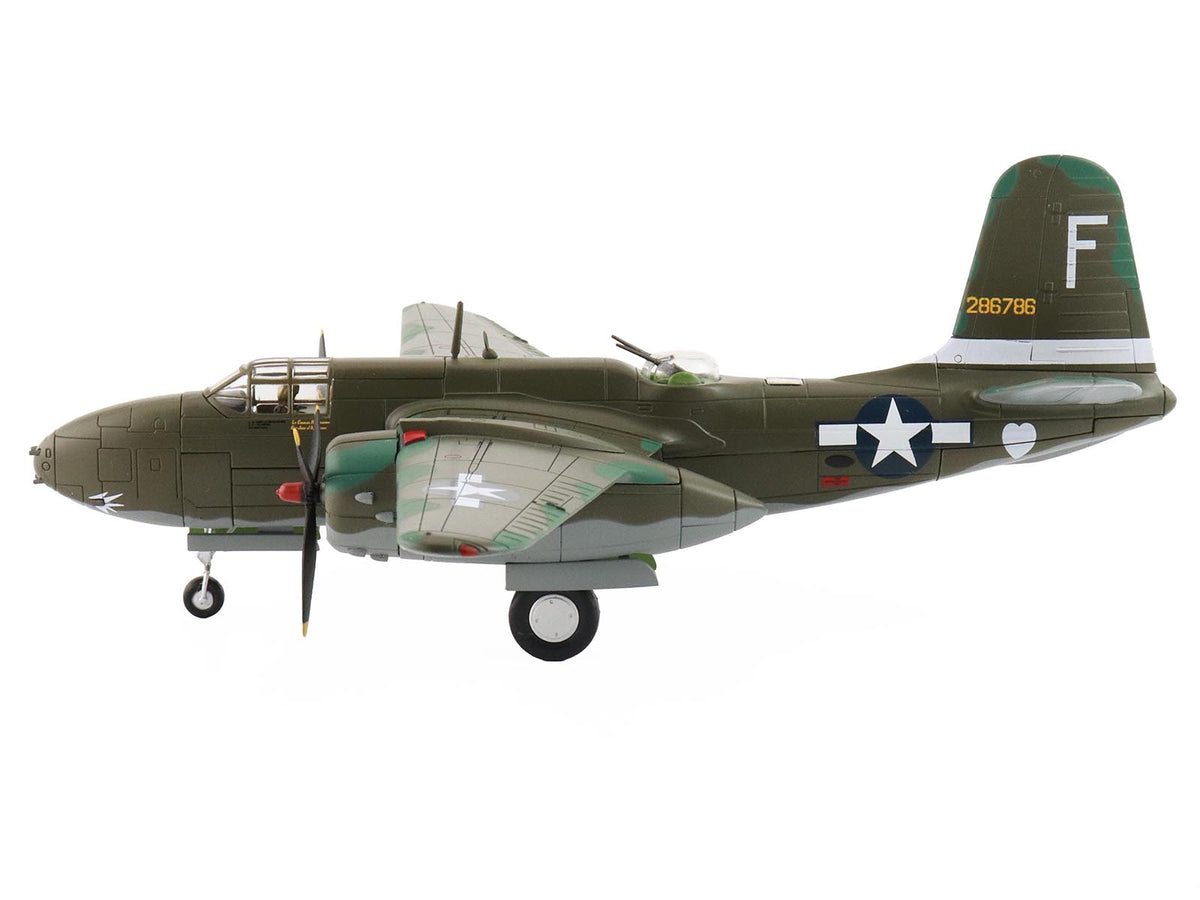 Douglas A-20G Havoc Aircraft "42-86786 Hell'N Pelican II 388th Bomb Squadron Gusap Airfield" (1944) United States Army Air Forces "Air Power Series" 1/72 Diecast Model by Hobby Master - image 2