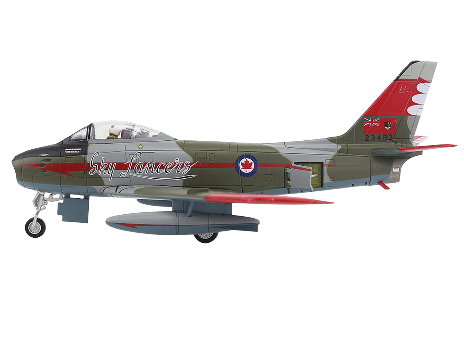 Canadair Sabre Mk.6 Fighter Aircraft "Sky Lancers" (1956) Royal Canadian Air Force "Air Power Series" 1/72 Diecast Model by Hobby Master - image 2