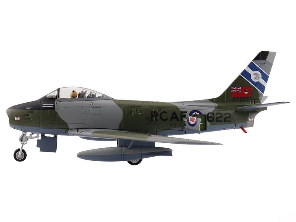 Canadair Sabre Mk.6 Fighter Aircraft "23622 430 Squadron" (1950s) Royal Canadian Air Force "Air Power Series" 1/72 Diecast Model by Hobby Master - image 2