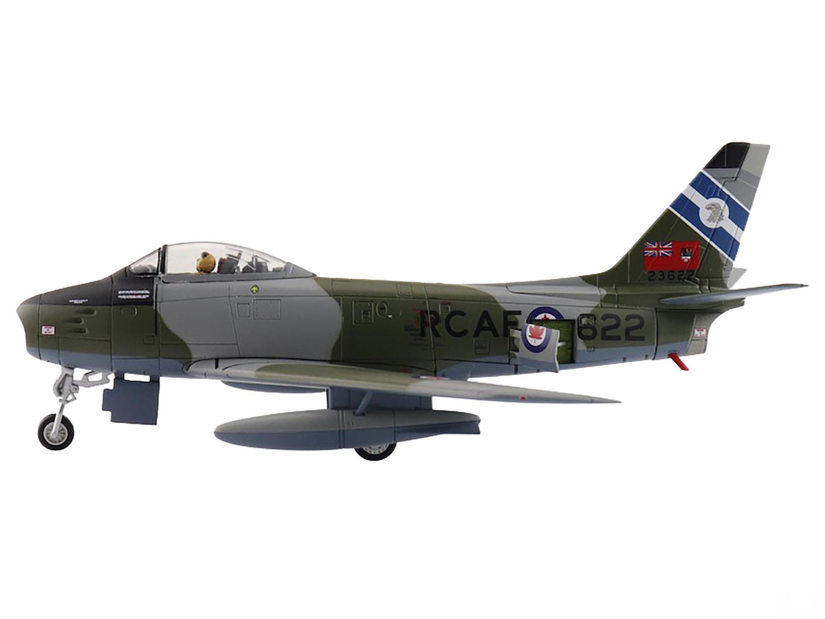 Canadair Sabre Mk.6 Fighter Aircraft "23622 430 Squadron" (1950s) Royal Canadian Air Force "Air Power Series" 1/72 Diecast Model by Hobby Master - image 2