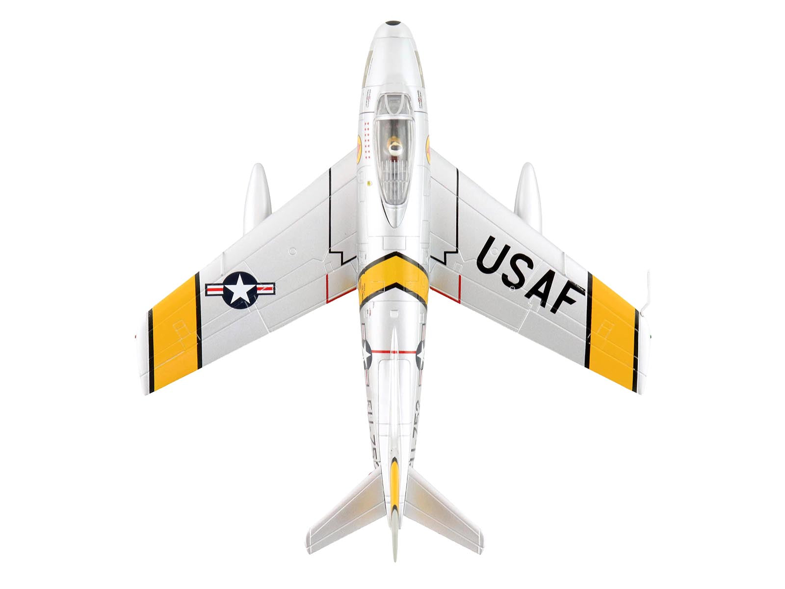 North American F-86E Sabre Fighter Aircraft "51-2752 Colonel George Andrew Davis Jr. 4th FIG 334th FIS" (1952) United States Air Force "Air Power Series" 1/72 Diecast Model by Hobby Master - image 3