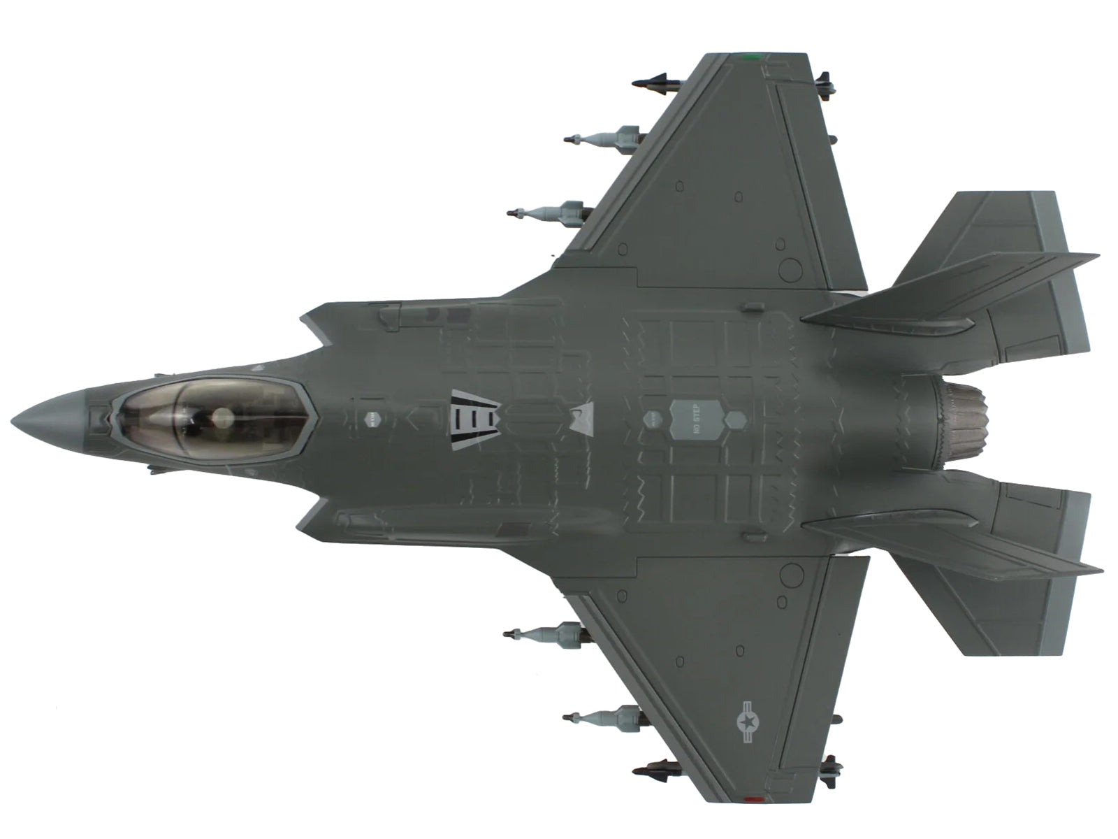 Lockheed Martin F-35A Lightning II Aircraft "100th Fighter Squadron Alabama Air National Guard" (2023) United States Air Force "Air Power Series" 1/72 Diecast Model by Hobby Master - image 4