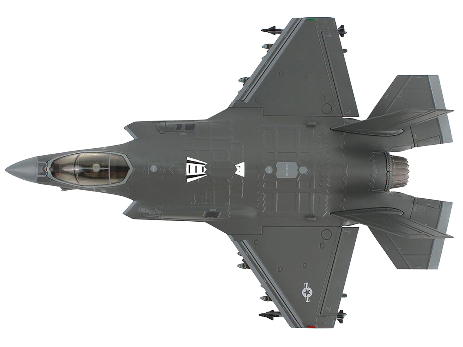 Lockheed Martin F-35A Lightning II Aircraft "5345 354th Operations Group Eielson Air Force Base Alaska" (2020s) United States Air Force "Air Power Series" 1/72 Diecast Model by Hobby Master - image 3