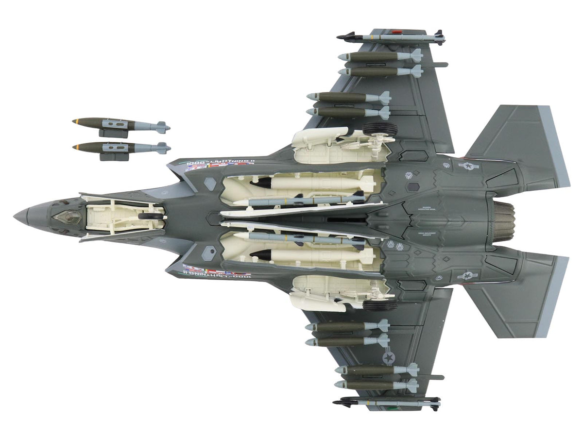 Lockheed Martin F-35A Lightning II Aircraft "22-5696 1000th Lightning II 176th FS Wisconsin ANG" (2004) United States Air Force "Air Power Series" 1/72 Diecast Model by Hobby Master - image 4