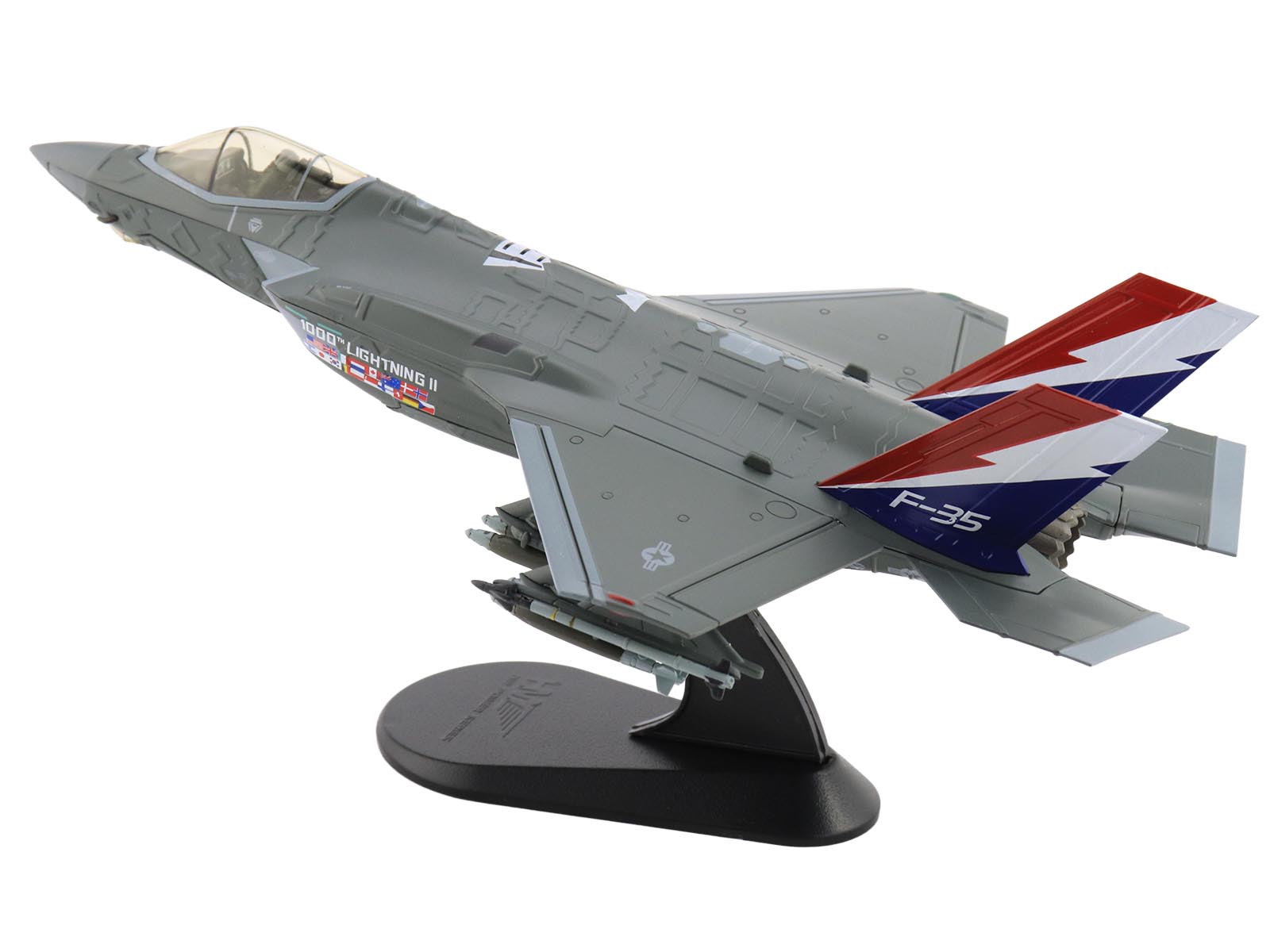 Lockheed Martin F-35A Lightning II Aircraft "22-5696 1000th Lightning II 176th FS Wisconsin ANG" (2004) United States Air Force "Air Power Series" 1/72 Diecast Model by Hobby Master - image 5