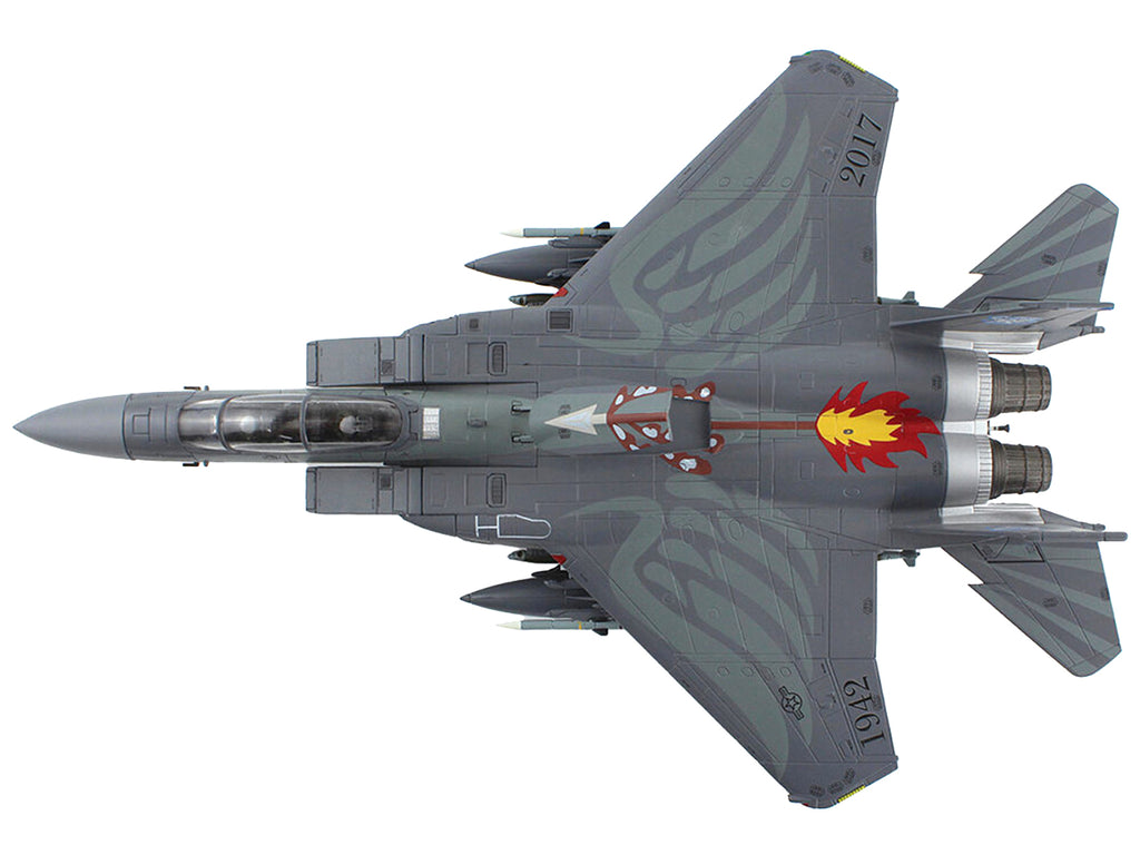 McDonnell Douglas F-15E Strike Eagle Fighter Aircraft "4th FW 75th Anniversary Seymour Johnson AFB" (2018) United States Air Force "Air Power Series" 1/72 Diecast Model by Hobby Master - image 4