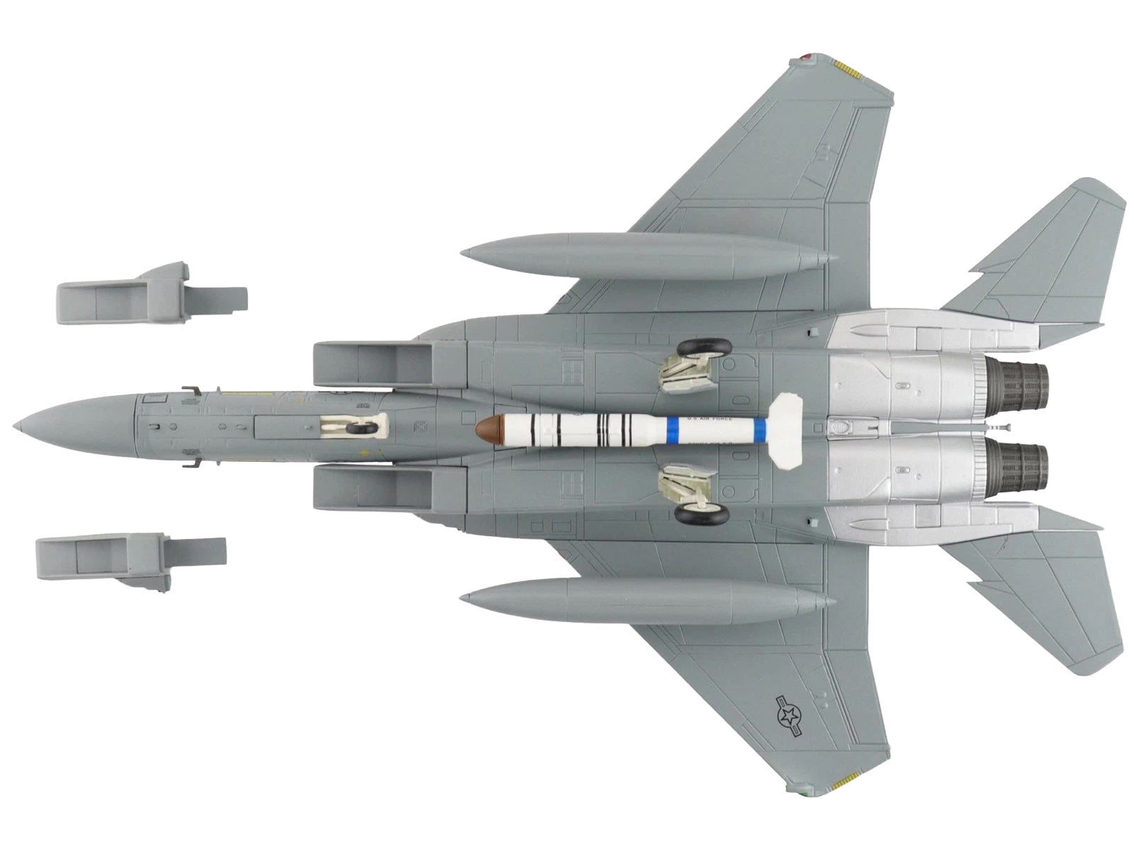 McDonnell Douglas F-15A Eagle Fighter Aircraft "76-0111 318th Fighter Interceptor Squadron" United States Air Force "Air Power Series" 1/72 Diecast Model by Hobby Master - image 4