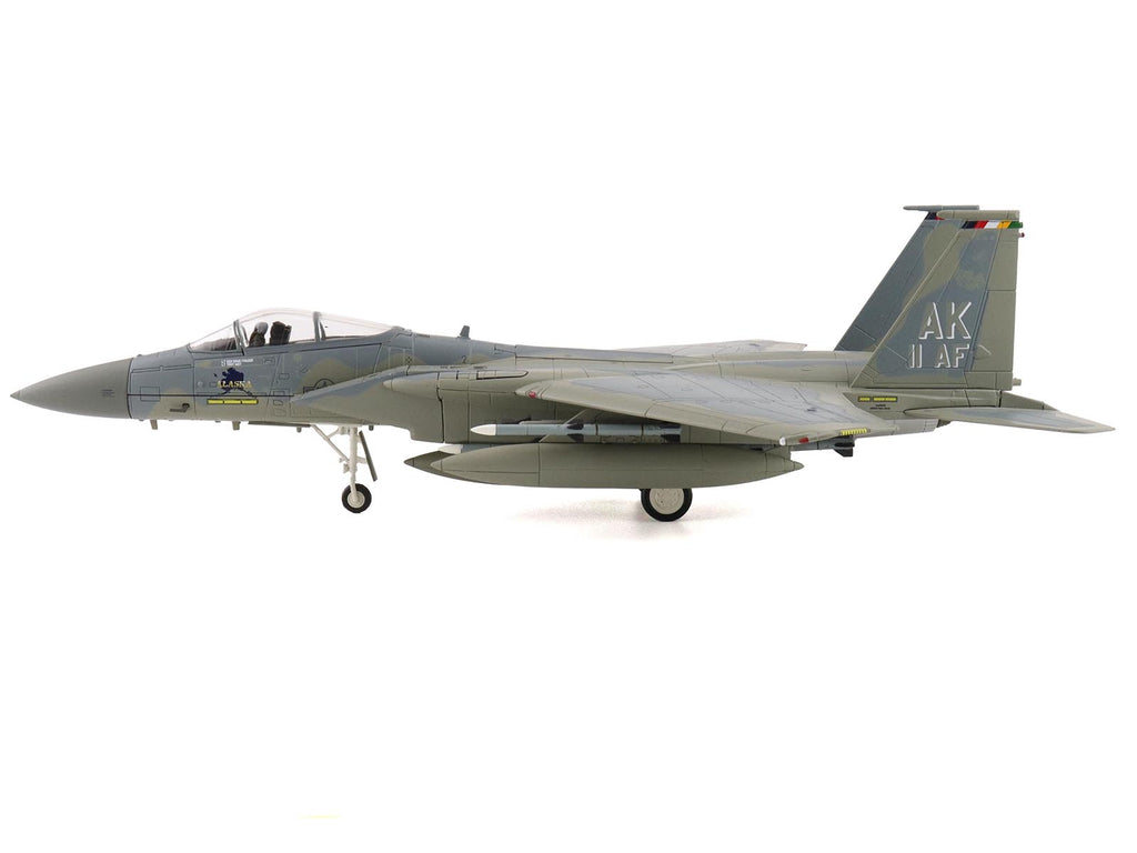 McDonnell Douglas F-15C Eagle Fighter Aircraft "85-0111 11th Air Force Elmendorf Air Force Base Alaska" United States Air Force "Air Power Series" 1/72 Diecast Model by Hobby Master - image 2