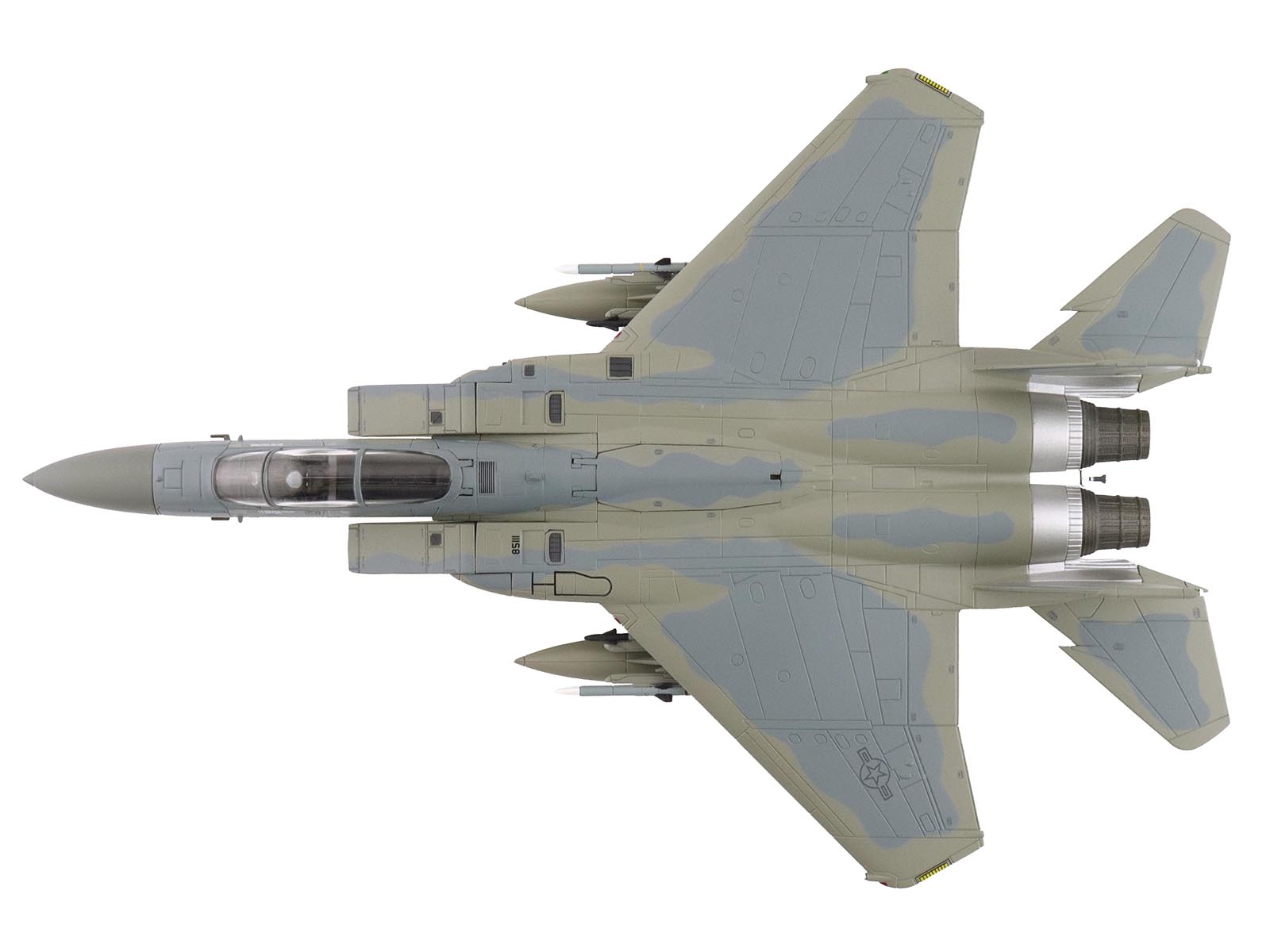 McDonnell Douglas F-15C Eagle Fighter Aircraft "85-0111 11th Air Force Elmendorf Air Force Base Alaska" United States Air Force "Air Power Series" 1/72 Diecast Model by Hobby Master - image 3