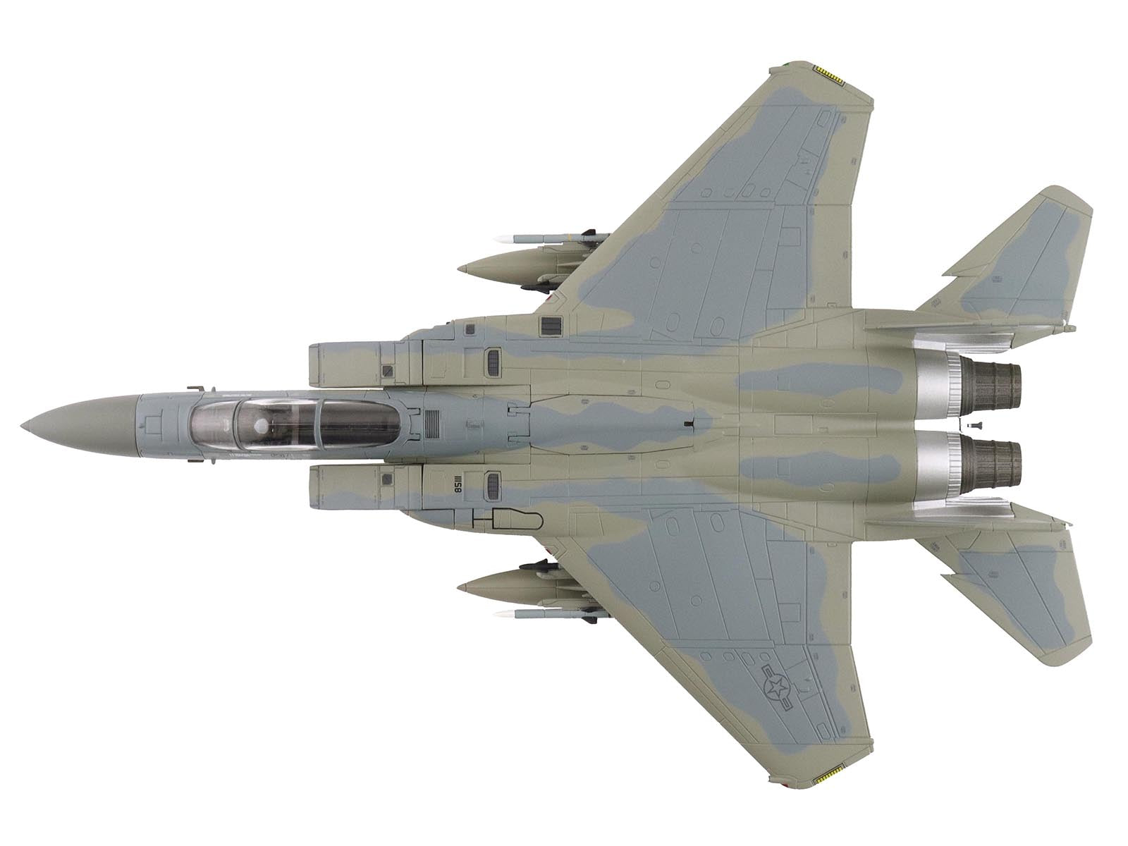 McDonnell Douglas F-15C Eagle Fighter Aircraft "85-0111 11th Air Force Elmendorf Air Force Base Alaska" United States Air Force "Air Power Series" 1/72 Diecast Model by Hobby Master - image 3