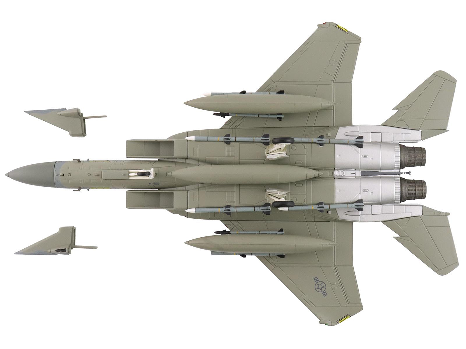 McDonnell Douglas F-15C Eagle Fighter Aircraft "85-0111 11th Air Force Elmendorf Air Force Base Alaska" United States Air Force "Air Power Series" 1/72 Diecast Model by Hobby Master - image 4