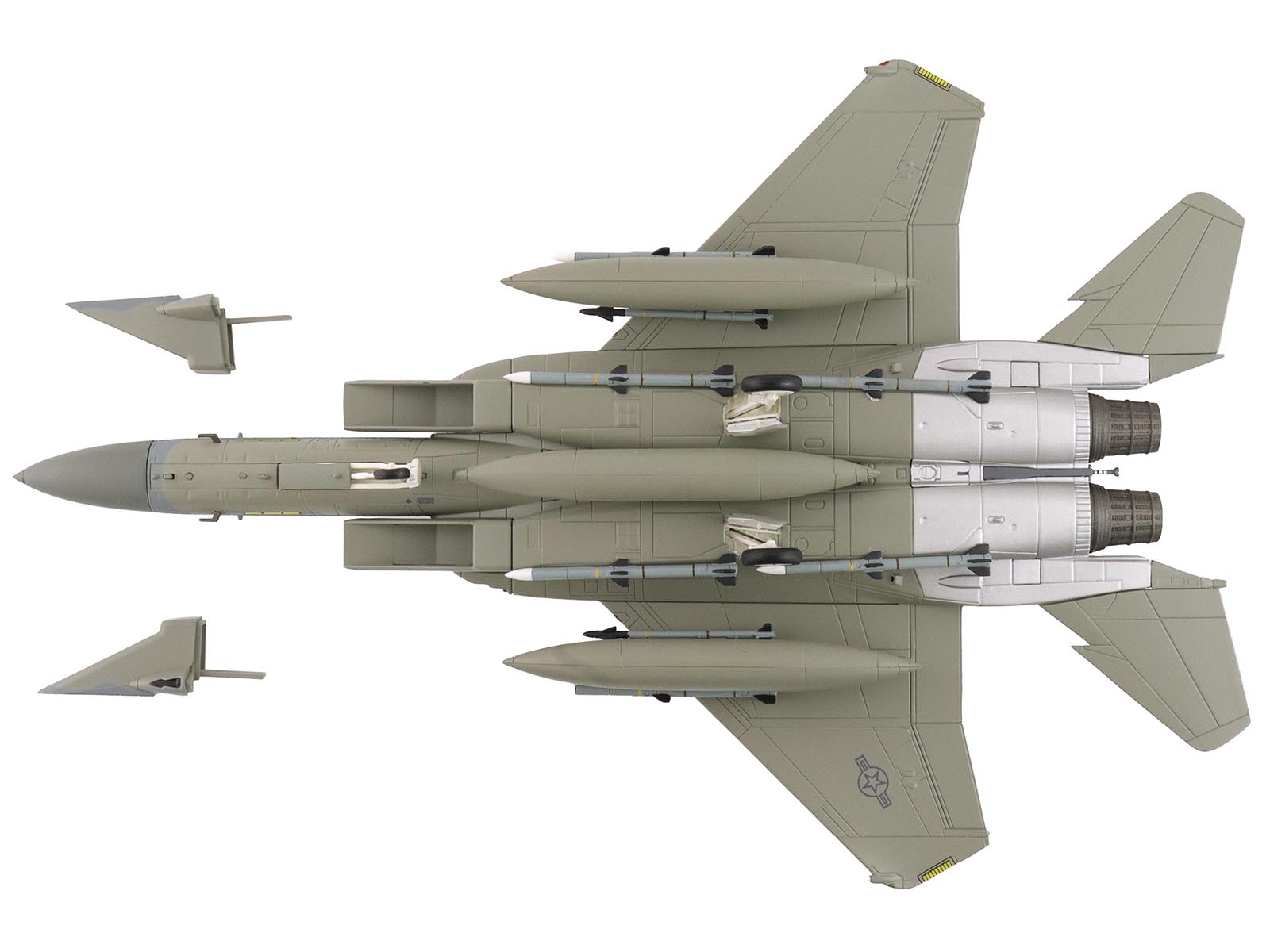 McDonnell Douglas F-15C Eagle Fighter Aircraft "85-0111 11th Air Force Elmendorf Air Force Base Alaska" United States Air Force "Air Power Series" 1/72 Diecast Model by Hobby Master - image 4