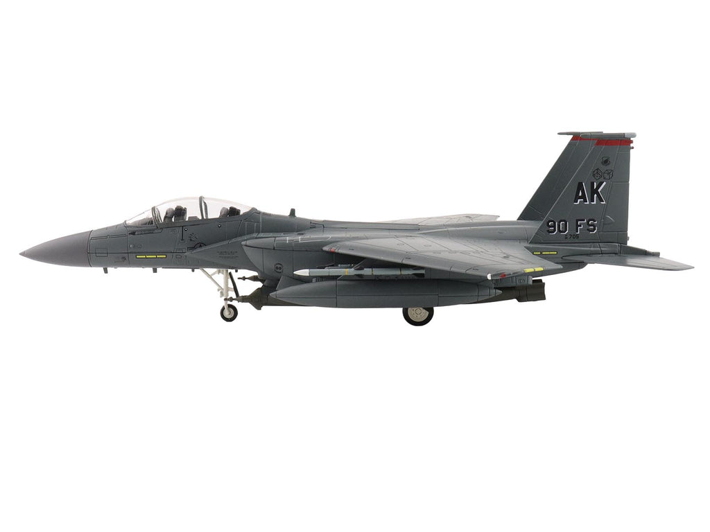McDonnell Douglas F-15E Strike Eagle Fighter Aircraft "88-0705 90th Fighter Squadron Commanding Officer's Jet" (2005) United States Air Force "Air Power Series" 1/72 Diecast Model by Hobby Master - image 2