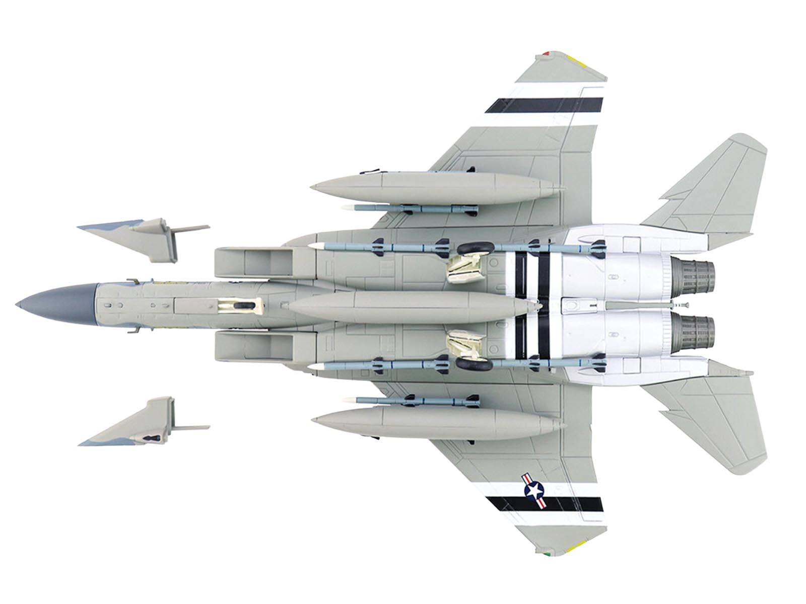 McDonnell Douglas F-15C Eagle Fighter Aircraft "86-0171 Florida ANG 75th Anniversary" (2022) United States Air Force "Air Power Series" 1/72 Diecast Model by Hobby Master