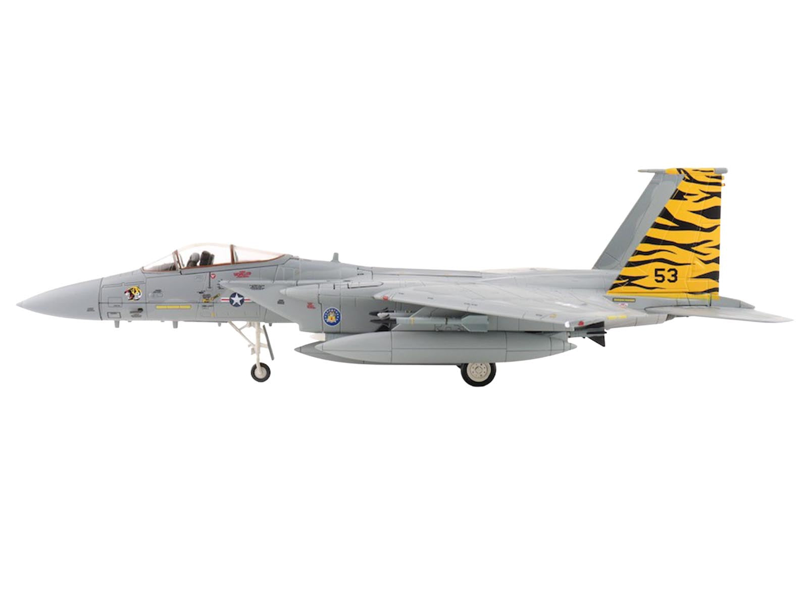 McDonnell Douglas F-15A Eagle Fighter Aircraft "NATO Tiger Meet 36th TFW 53rd TFS Bitburg AFB" (1981) United States Air Force "Air Power Series" 1/72 Diecast Model by Hobby Master - image 2