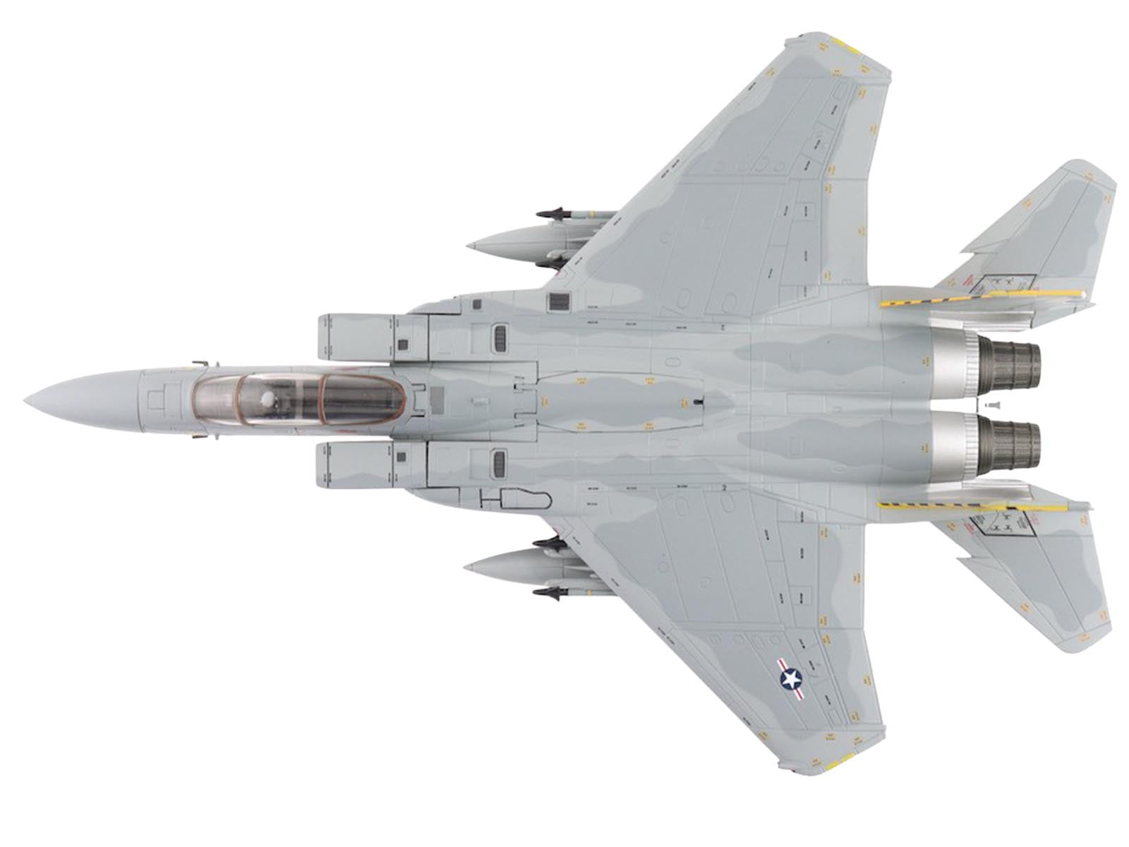 McDonnell Douglas F-15A Eagle Fighter Aircraft "NATO Tiger Meet 36th TFW 53rd TFS Bitburg AFB" (1981) United States Air Force "Air Power Series" 1/72 Diecast Model by Hobby Master - image 4