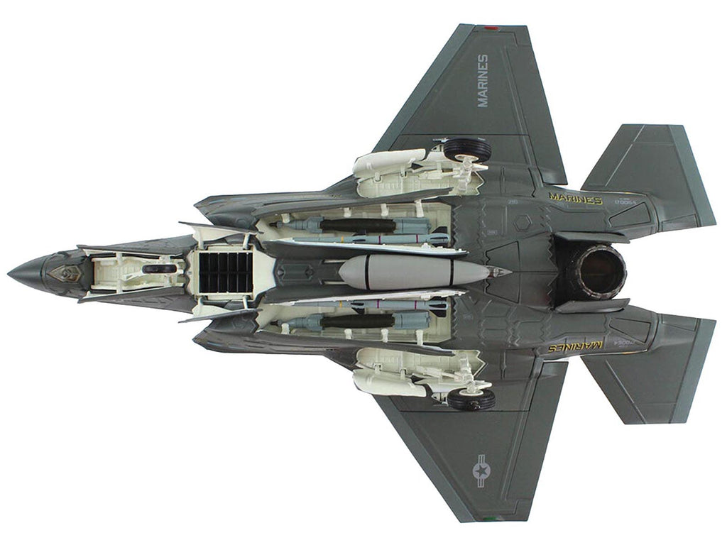 Lockheed Martin F-35B Lightning II Aircraft "Black Death VMFA-542 MCAS Cherry Point" (2023) United States Marine Corps "Air Power Series" 1/72 Diecast Model by Hobby Master - image 4