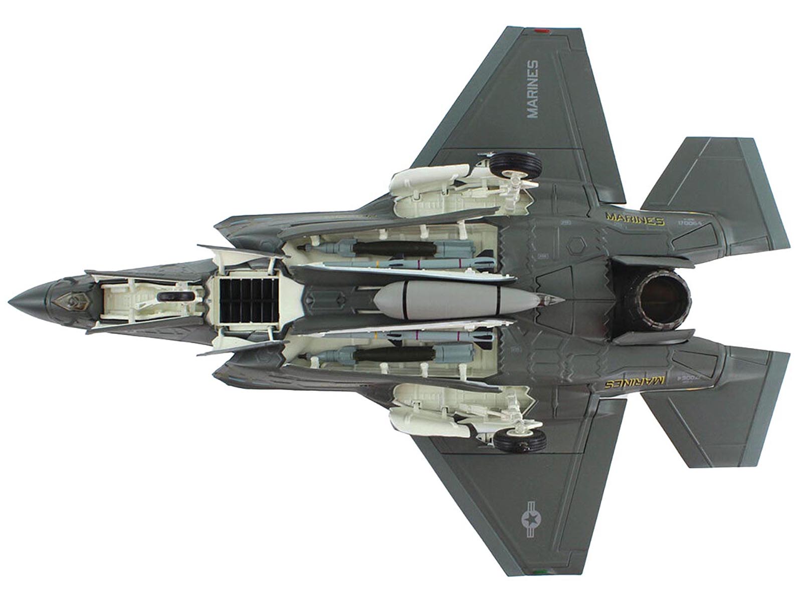 Lockheed Martin F-35B Lightning II Aircraft "Black Death VMFA-542 MCAS Cherry Point" (2023) United States Marine Corps "Air Power Series" 1/72 Diecast Model by Hobby Master - image 4