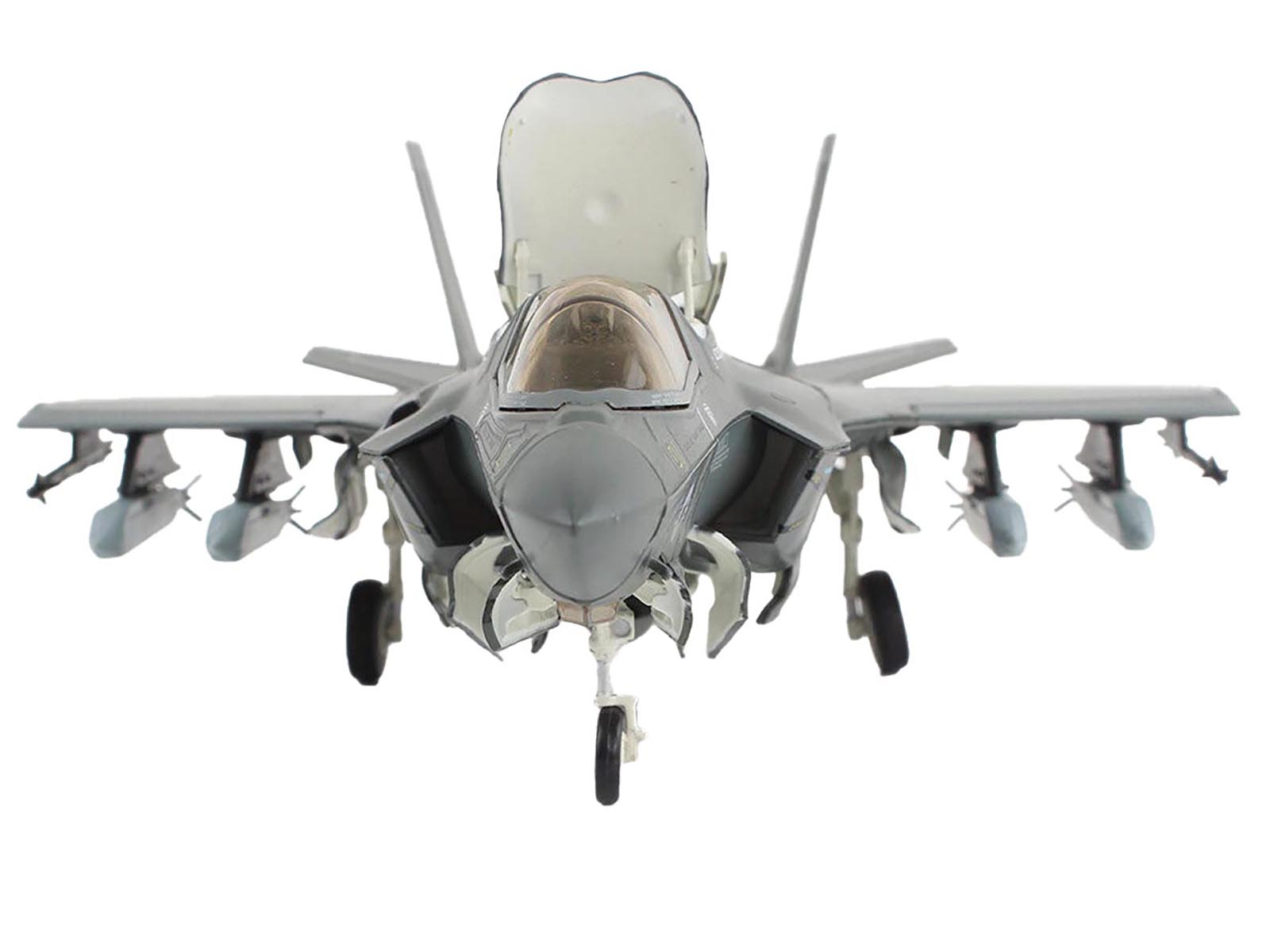 Lockheed Martin F-35B Lightning II Aircraft (Beast Mode) "Black Death VMFA-542 MCAS Cherry Point" (2023) United States Marine Corps "Air Power Series" 1/72 Diecast Model by Hobby Master - image 3