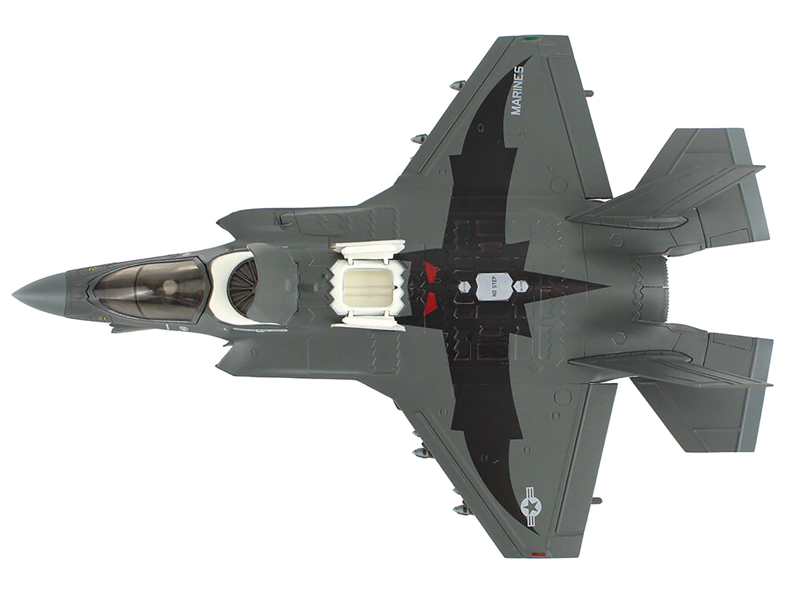 Lockheed F-35B Lightning II Aircraft (Beast Mode) "169623 VMFA-242 Bats Iwakuni Japan" (2024) United States Marine Corps "Air Power Series" 1/72 Diecast Model by Hobby Master - image 4