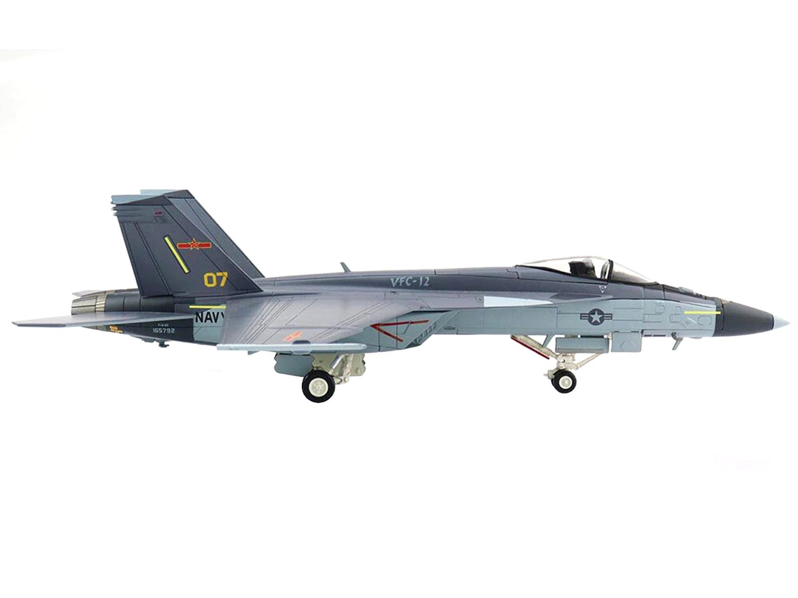 Boeing F/A-18E Super Hornet Fighter Aircraft "VFC-12 US NAVY NAS Oceana" (June 2021) "Air Power Series" 1/72 Diecast Model by Hobby Master - image 2