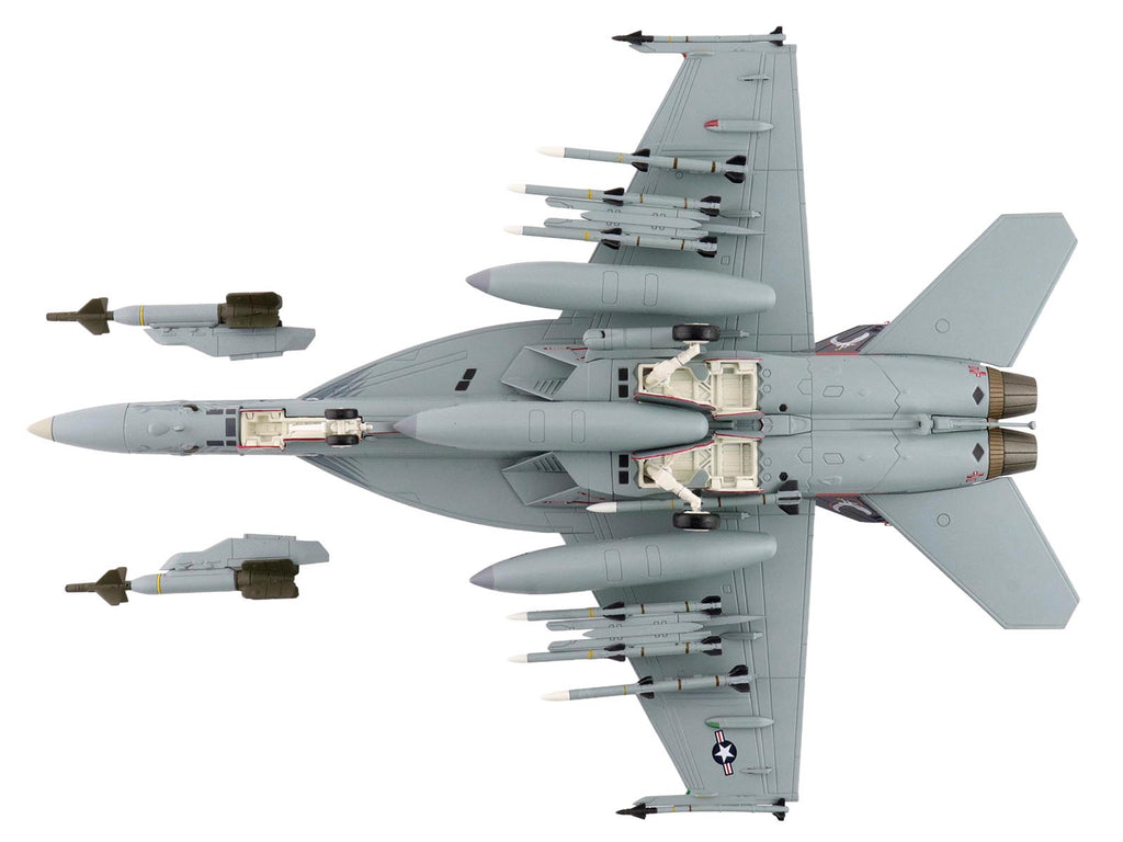 Boeing F/A-18E Super Hornet Fighter Aircraft "166817 VFA-136 Knighthawks USS Trumman" (2024) United States Navy "Air Power Series" 1/72 Diecast Model by Hobby Master - image 3