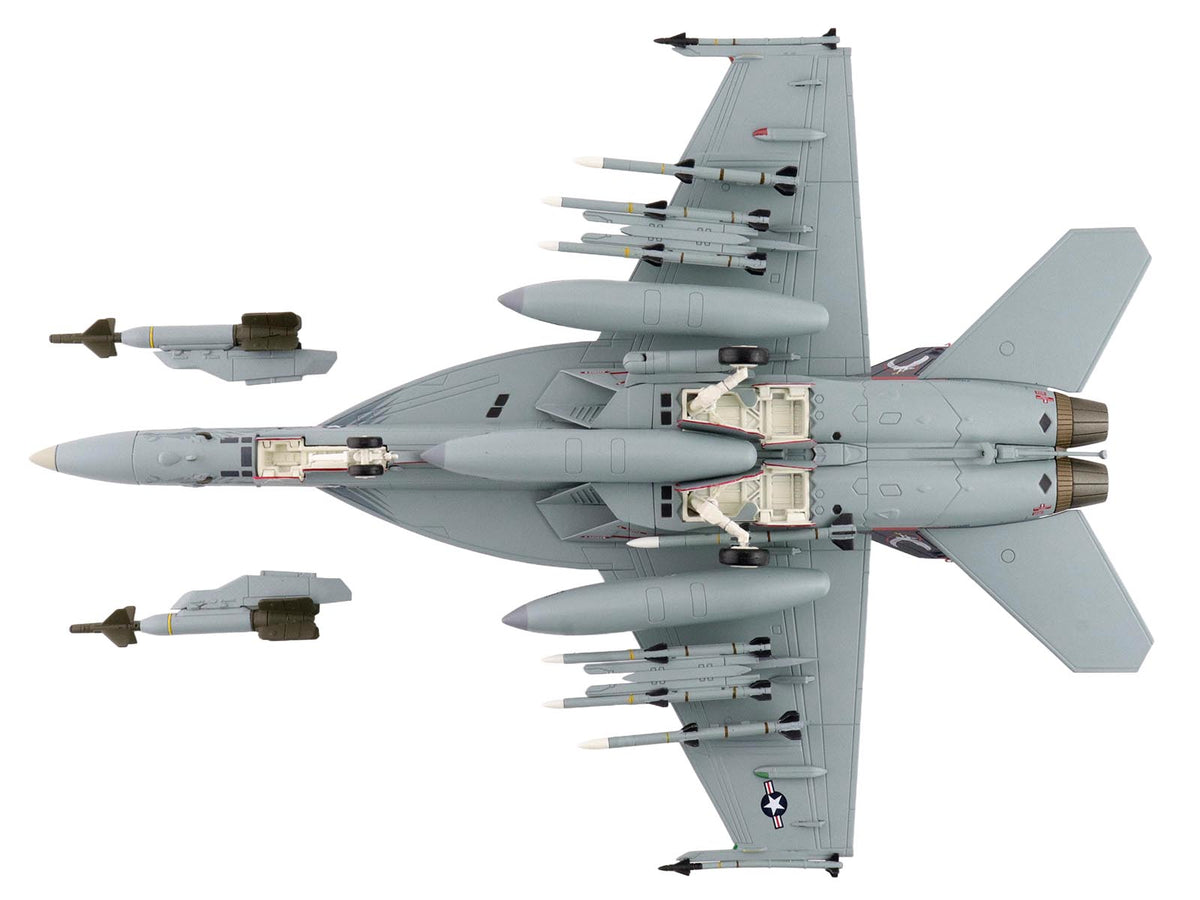 Boeing F/A-18E Super Hornet Fighter Aircraft "166817 VFA-136 Knighthawks USS Trumman" (2024) United States Navy "Air Power Series" 1/72 Diecast Model by Hobby Master - image 3