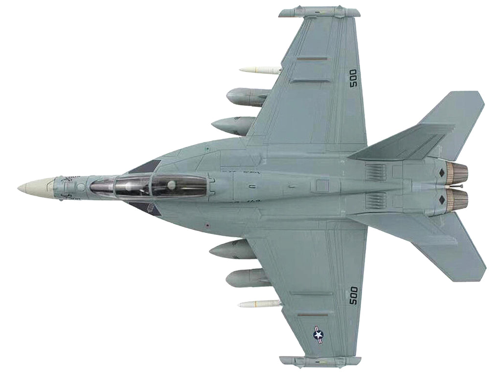 Boeing EA-18G Growler Aircraft "VAQ-142 Gray Wolves USS Gerald R. Ford" (2023) United States Navy "Air Power Series" 1/72 Diecast Model by Hobby Master - image 3