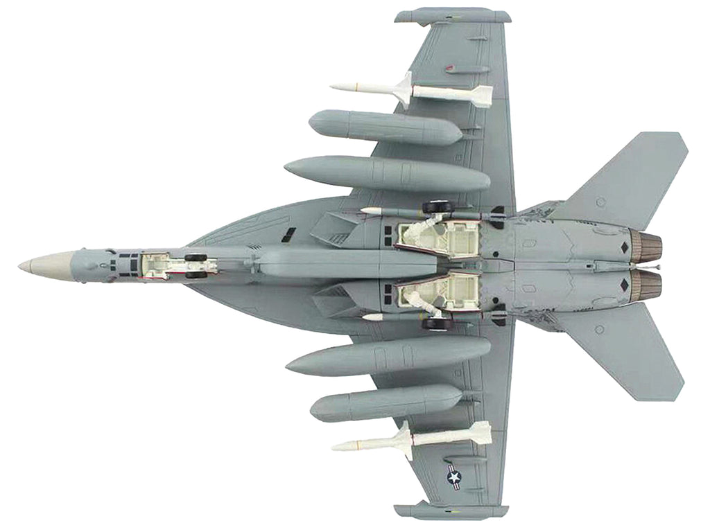 Boeing EA-18G Growler Aircraft "VAQ-142 Gray Wolves USS Gerald R. Ford" (2023) United States Navy "Air Power Series" 1/72 Diecast Model by Hobby Master - image 4