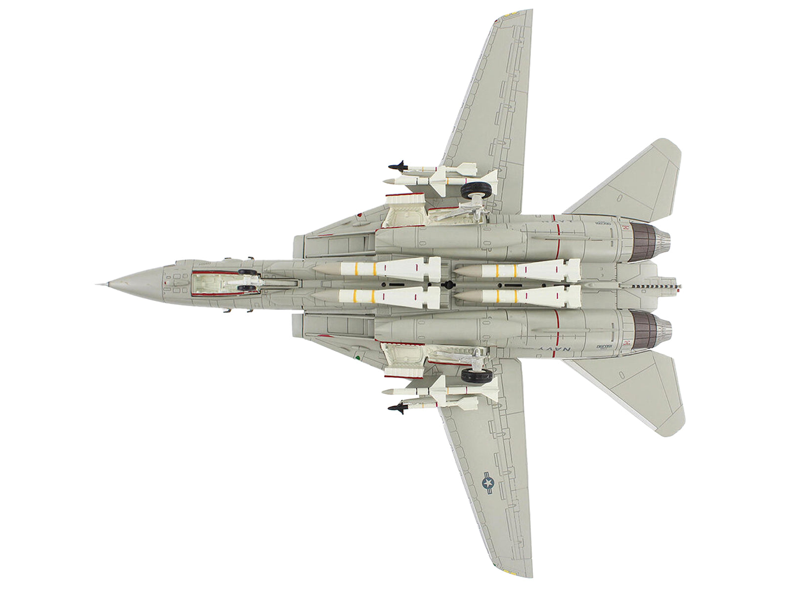 Grumman F-14A Tomcat Fighter Aircraft "Sukhoi Killer VF-41 Black Aces USS Nimitz" (1981) United States Navy "Air Power Series" 1/72 Diecast Model by Hobby Master - image 4