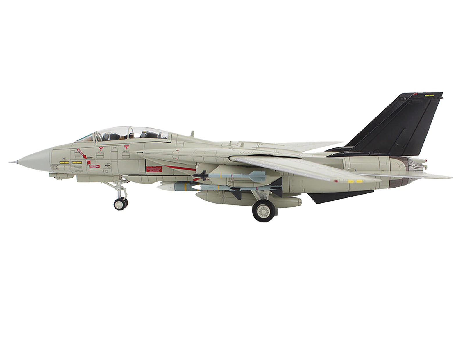 Grumman F-14A Tomcat Fighter Aircraft "Bandit Rogue Nation" United States Navy "Air Power Series" 1/72 Diecast Model by Hobby Master - image 2