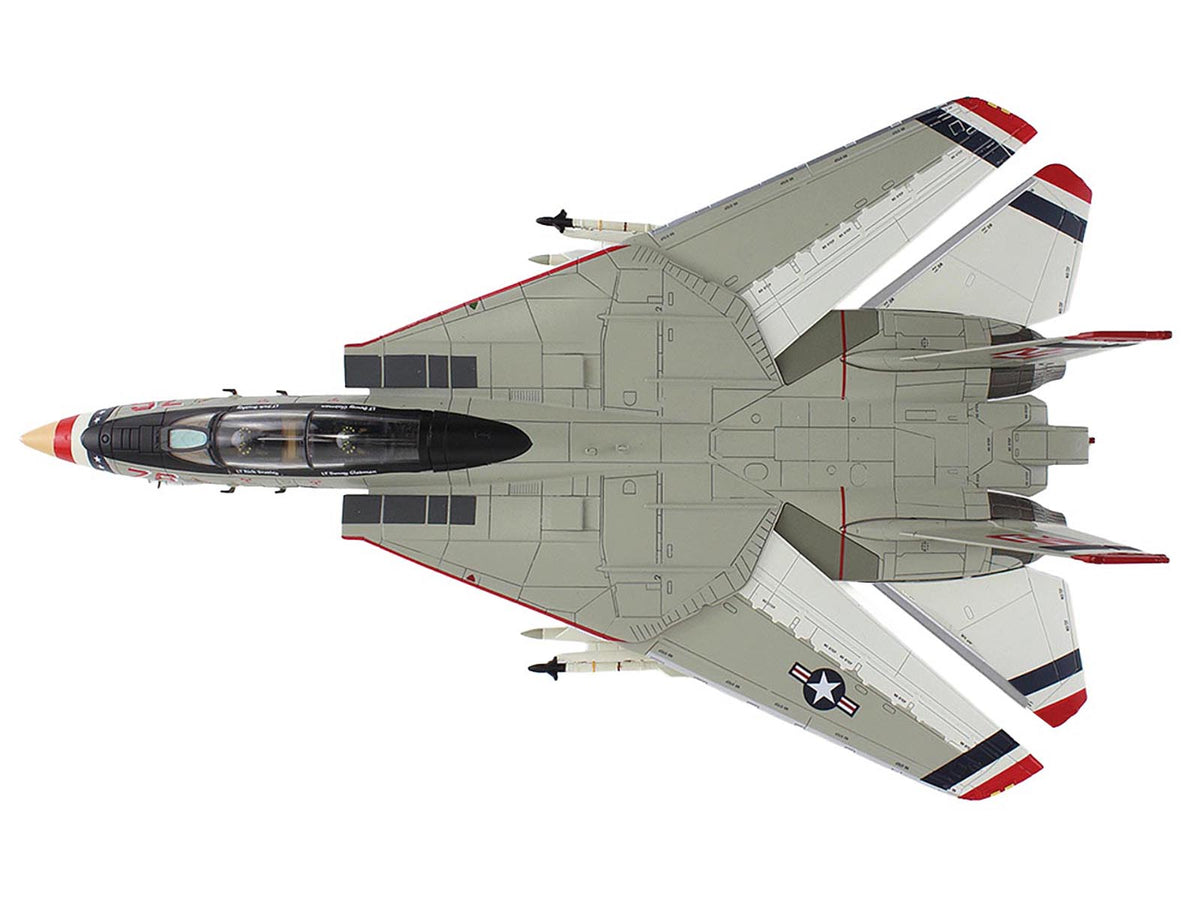 Grumman F-14A Tomcat Fighter Aircraft "Bicentennial Scheme VF-124" (1976) United States Navy "Air Power Series" 1/72 Diecast Model by Hobby Master - image 4